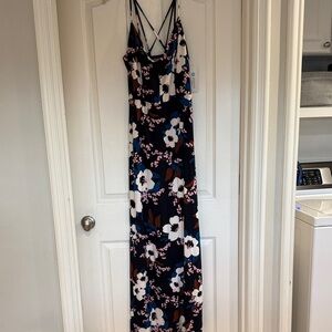 Nine Britton Black Floral Maxi Dress